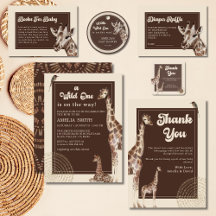 Safari Giraffe Jungle Baby Shower