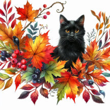 Fall Season and Holiday Cat Cards 