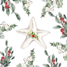 White Starfish Beach Christmas Holiday