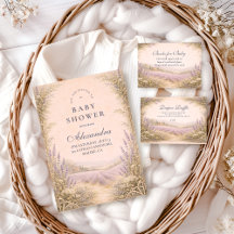 Lavender Field Countryside Baby Shower