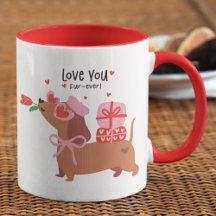 Cute Dachshund Love You Valentine's Day Gifts