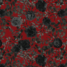 Dark Red & Black Rose Gothic Wedding