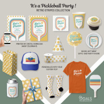 Pickleball Party Collection: Retro Stripe