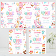 Sweet One Pastel Candy Birthday Collection