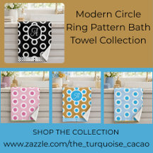 Modern Circle Ring Pattern Bath Towel Collection