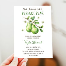 Modern Brunch Greenery Perfect Pear Bridal Shower