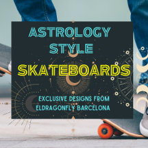Astrology style skateboards