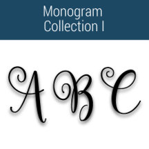 Monogram Alphabet Totes