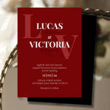 Expressive Black and Red Wedding Collection 