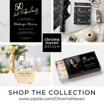 Minimal Modern Fifty and Fabulous Birthday