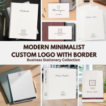 Custom Logo Modern Minimalist Business Stationery