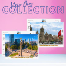 Mexico City Travel Postcards by Emissary