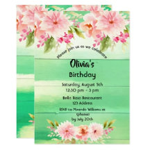 18th birthday party green wall dahlia flowers