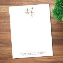 Modern White Script Business Suite