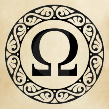 Greek Alphabet Letters on Parchment