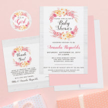Adoring Florals Baby Shower Collection