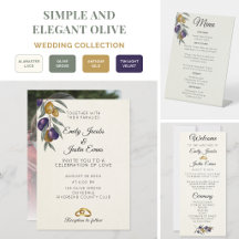 Elegant Olive Branch Mediterranean Wedding Collect