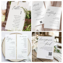 Modern Romantic Wedding Black & White