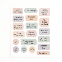 Self-Care Planner Stickers