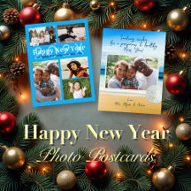 Happy New Year Postcards