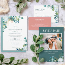 Romantic Eucalyptus and White Flowers Wedding