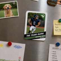 Personalized American Football Photo Magnets