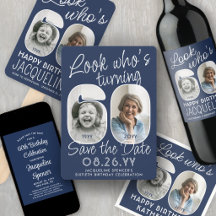 60th Birthday Party Invites & Decor • DIY Colors