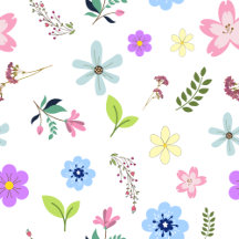 Spring flowers pattern