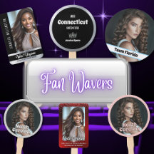 Custom Pageant Fan Wavers
