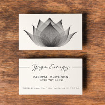 Yoga Reiki Healing Business Cards to Personalize