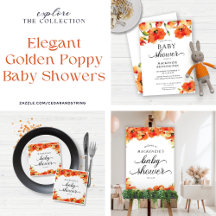 Golden Poppy Baby Shower