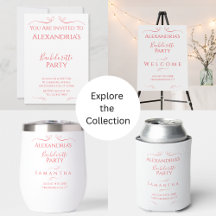 Minimal Modern Bachelorette Party Supplies