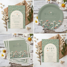 Whimsical Floral Garden Party Baby in Bloom Shower