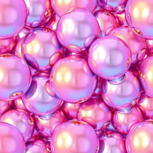 Iridescent Cyber-Bubbles Y2K Futurist Aesthetic