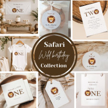 Wild One Safari kids first birthday party 