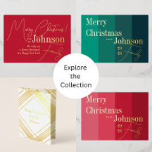 Gold and Silver Foil Holiday Cards and Gift Tags