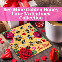 Bee Mine Golden Honey Love Valentines Collection