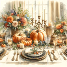 Vintage Thanksgiving Dinner