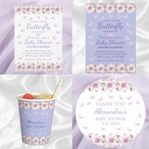 PINK FLORAL BUTTERFLY BABY SHOWER