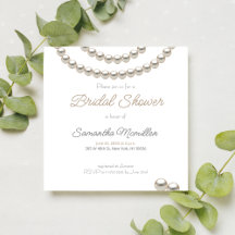 Elegant Pearl Bridal Shower Collection