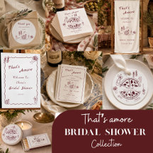That’s amore Italian bridal shower collection