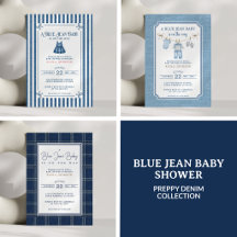 Blue Jean Baby Shower | Preppy Denim Collection