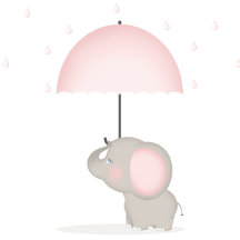 Baby Elephant Pink Baby Shower 