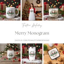 Christmas Gifts - Merry Monogram Holiday