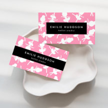 Ballerina Pattern Business Cards Collection