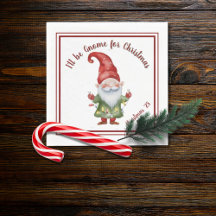 Christmas Gnomes Holiday Watercolor Design