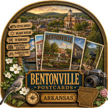 Bentonville Arkansas Postcards/Gifts
