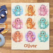 Cute Colorful Dragon Doodles