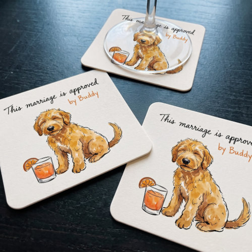 Coasters (Square) UGC 1: the personalized paper coaster with your pet's portrait