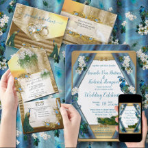 Peacock Fantasy on Emerald Blue Green Silk 